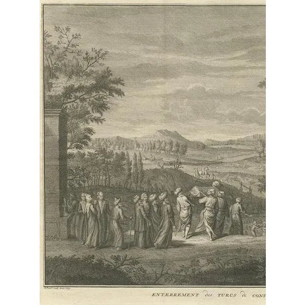 Bernard Picart, Illustration of the Funeral at Constantinople, 1729, Print For Sale - Image 3 of 11