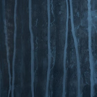 SAMPLE - Schumacher x Patterson Flynn Alden Organic Plaster Wallcovering Wallpaper In Deep Sea For Sale