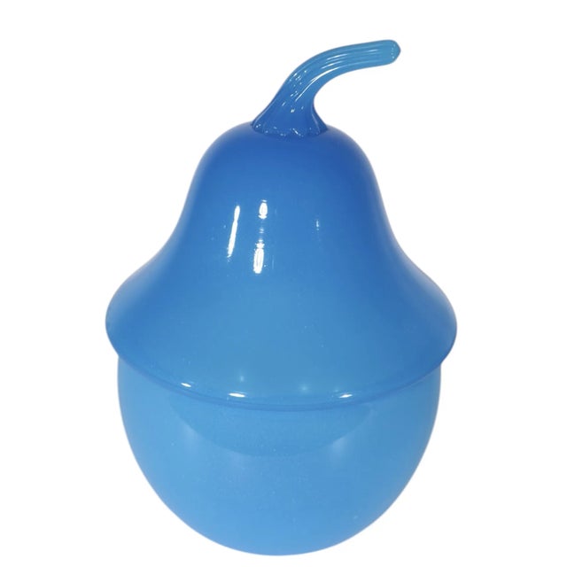 Vintage French Glass Pear Shaped Jar For Sale - Image 9 of 10