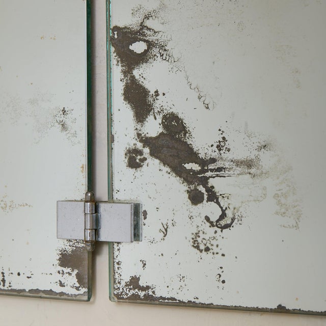 French Art Deco Triptych Vanity or Wall Mirror, 1930s For Sale - Image 4 of 8