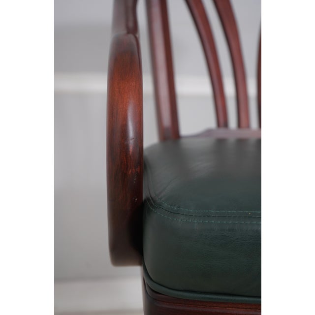 Set of 5 Mikhail Darafeev Mahogany Bar Stools For Sale - Image 13 of 18