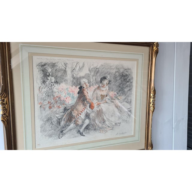 Albert Calbet, 1910, Lithographs, Set of 2 For Sale - Image 3 of 16