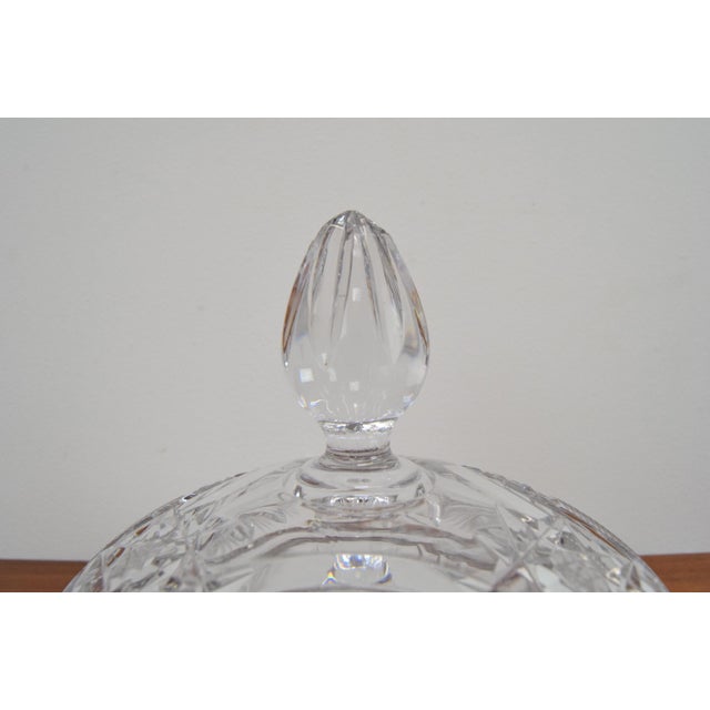 Bohemian Art Cut Glass Jar, 1960s For Sale - Image 8 of 18