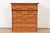 A gorgeous antique Arts & Crafts flat file or five-drawer chest of drawers with pull out writing desk In the manner of...