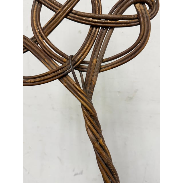 Wood Celtic Design Rattan Rug Beater, Vintage For Sale - Image 7 of 12