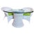 Henry Link Henry Link Wicker Dining Set With Glass Top – 5 Pieces For Sale - Image 4 of 9