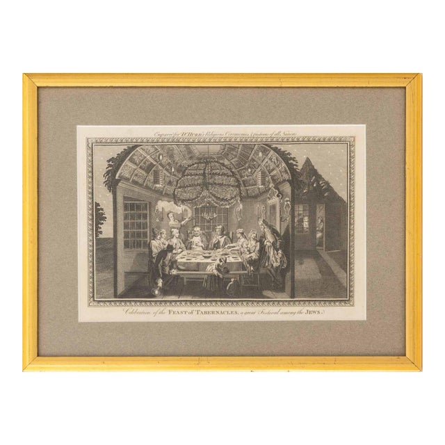 English School "Celebration of the ..." Etching For Sale