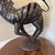 Artist Made Vintage Metal Brutalist Style Zebra Sculpture For Sale - Image 4 of 12