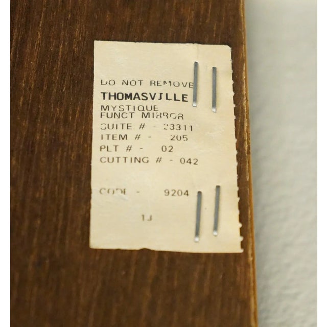 Thomasville Furniture Mystique Collection Asian Chinoiserie 43x33" Double Mirror for Queen Size Pier Group 23311-205 For Sale In Kansas City - Image 6 of 7