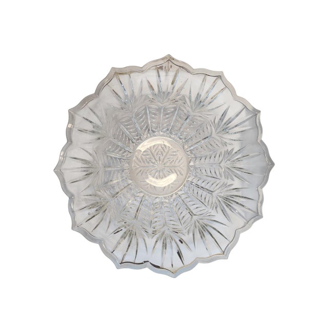 Mid-Century Modern Vintage Portico Pattern Punch Bowl and Glasses Set For Sale - Image 3 of 8