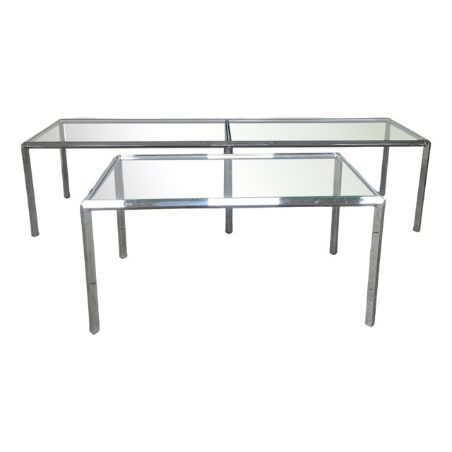 Mid-Century Chrome Side Tables Converta Series from Herman Miller, 1970s For Sale