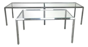 Mid-Century Chrome Side Tables Converta Series from Herman Miller, 1970s