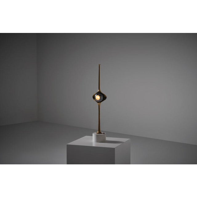 Cobra Table Lamp in Brass by Angelo Lelii for Arredoluce, Italy, 1962 For Sale - Image 11 of 15