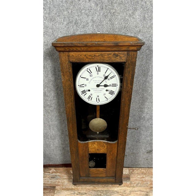 Vintage Art Deco Wall Clock, 1920 For Sale - Image 6 of 6