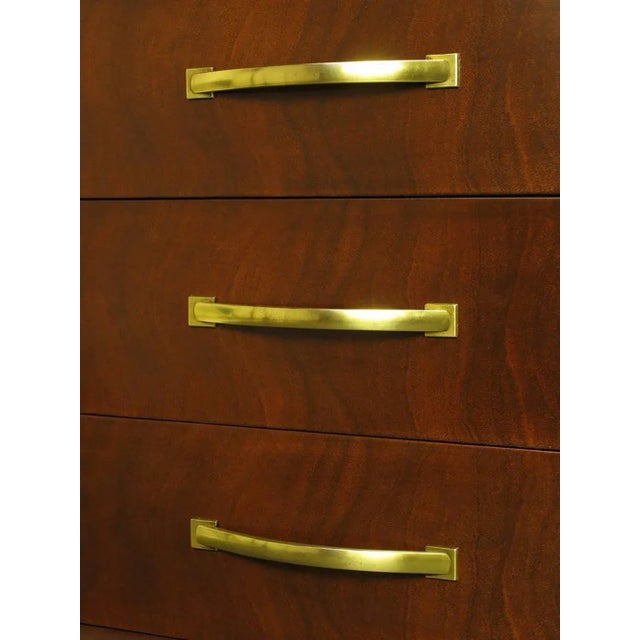 Widdicomb Modern Original Figured Mahogany Three-Drawer Commode For Sale In Chicago - Image 6 of 8