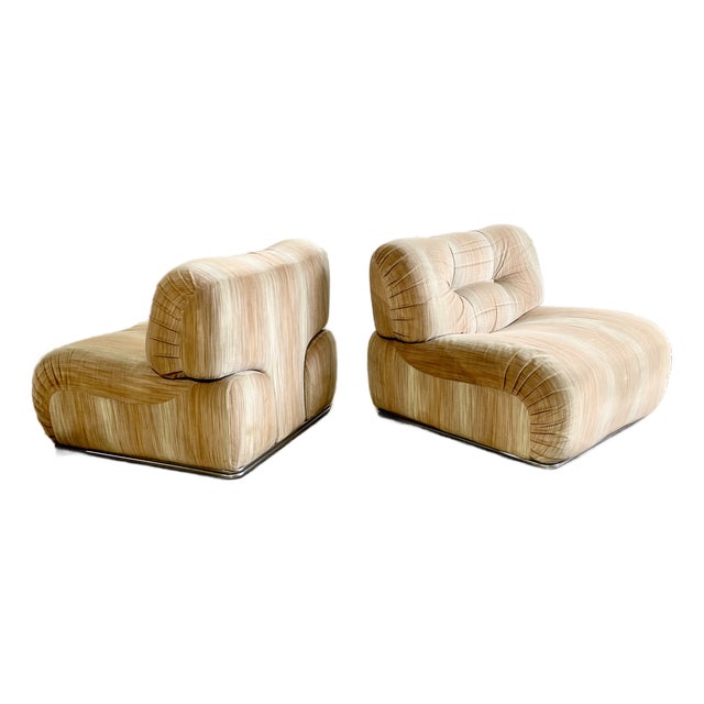 Vintage Mid Century Modern Modular Lounge Chairs For Sale