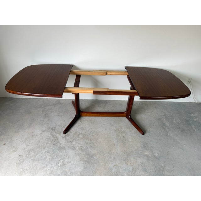 Mid Century Modern Danish Rosewood Dining Table by Rasmus, Made in Denmark For Sale - Image 13 of 18