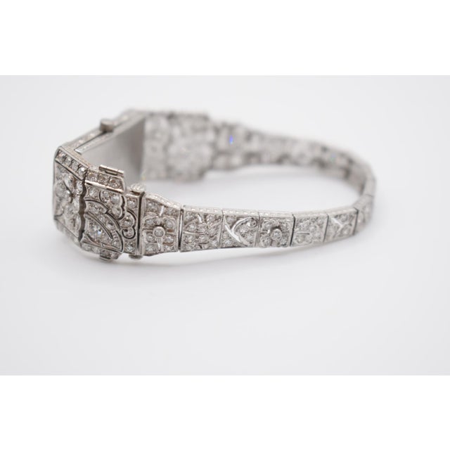 Metal Mid 20th Century Diamond Wrist Watch For Sale - Image 7 of 15