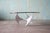 Mid-Century Modern 1970's Propeller Coffee Table by Knut Hesterberg (Attr.) Aluminum and Glass For Sale - Image 3 of 12