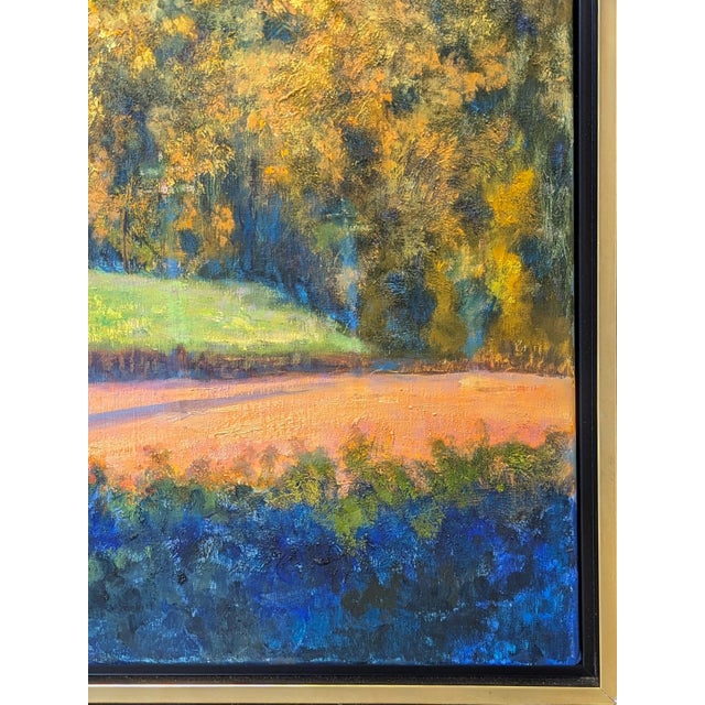 Textile Nancy Paris Pruden "Sonoma Sunset" Contemporary Naturalistic Mountain Landscape Nature Painting, 2020s For Sale - Image 7 of 11