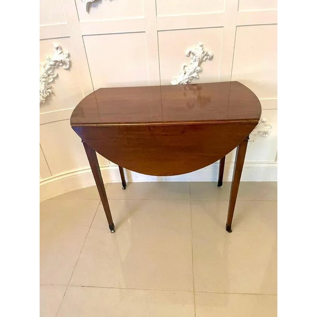 Antique George III Mahogany Pembroke Table For Sale - Image 3 of 12