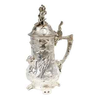 Art Nouveau Silver Plate For Sale