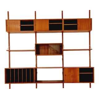 Mid-Century Modern Danish Teak Wall Unit by Poul Cadovius for Cado, 1960s For Sale