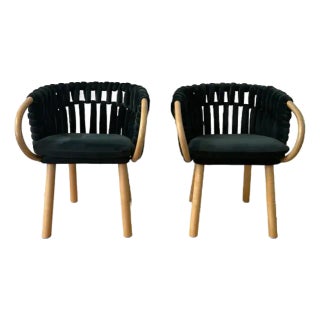 Kenneth Cobonpue Knit Armchairs - Set of 2 For Sale
