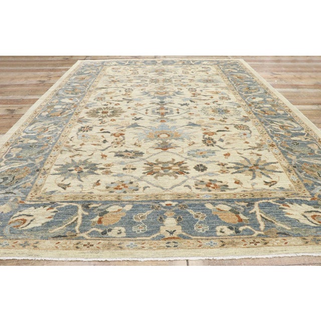 Textile Persian Sultanabad Rug, 09’05 X 12’03 For Sale - Image 7 of 10