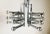 Silver Chrome Chandelier attributed to Gaetano Sciolari, 1970s For Sale - Image 8 of 11