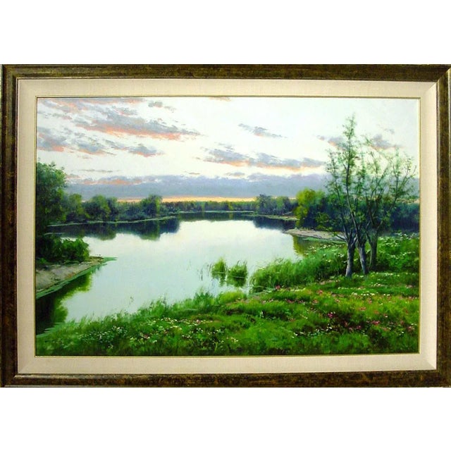 Joan Colomer Untitled Landscape Hand Signed Original Oil Painting on Canvas For Sale In Denver - Image 6 of 6