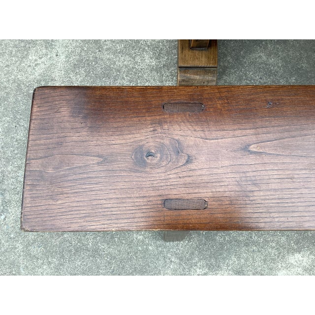 1950s French Oak Farmhouse Table W/ Benches For Sale - Image 5 of 17