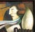Late 20th Century Painting Surrealist Original Oil on Canvas Signed C. Parks Vintage Cubist Art For Sale In Tulsa - Image 6 of 8