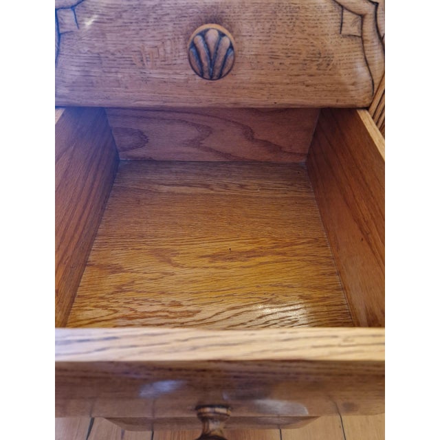 Brown Mid-Century Oak Sideboard, 1930s For Sale - Image 8 of 18
