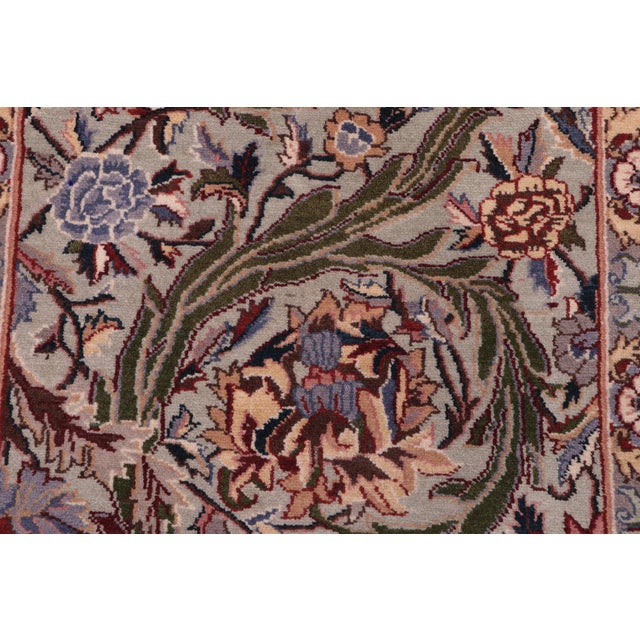 Shabby Chic 1990's Pak-Persian Green/Green Wool Rug - 2'0'' X 3'11'' For Sale In New York - Image 6 of 9