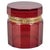 Ruby Red and Gilt Silver Faceted Murano Glass Jewelry Box, Italy, 1920s For Sale - Image 14 of 14