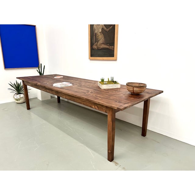 1970s Large Pine Farm Table, 1970s For Sale - Image 5 of 18