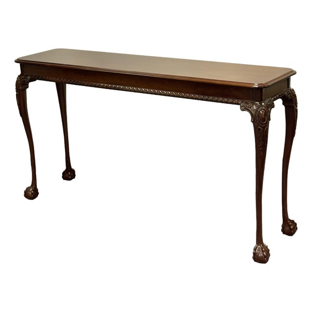 Vintage Councill Craftsman Georgian Console Sofa Table For Sale
