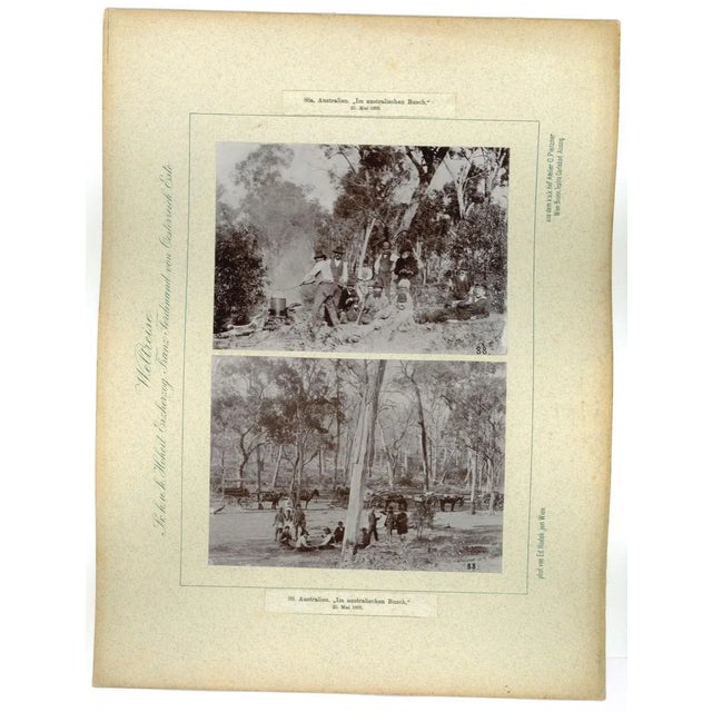 Australia - Wallendelly River - 23 Mai 1893 - is an original vintage photo, part of a journey to Asia performed by prince...