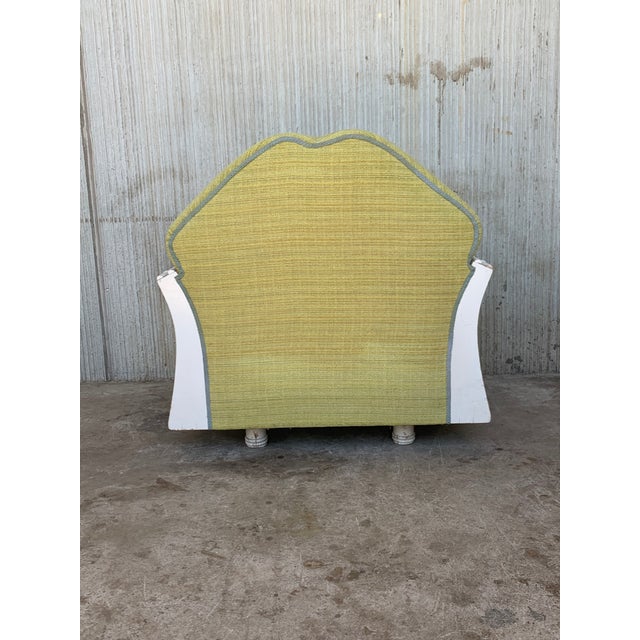 Wood Hollywood Regency Faux Bamboo Lounge Chairs With Cane Back - a Pair For Sale - Image 7 of 12