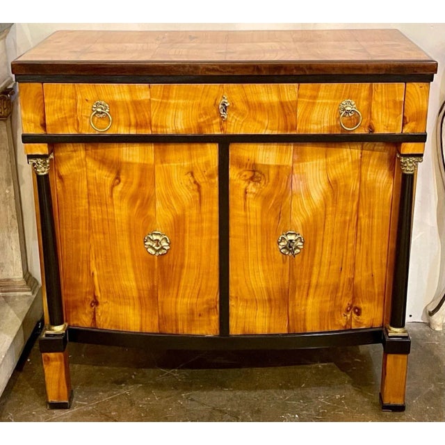 19th Century German Biedermeier Cherry Wood Cabinet For Sale - Image 9 of 9
