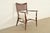 1950s Paul McCobb Irwin Collection Mid-Century Modern Sculpted Walnut Cane Back Armchair, Newly Refinished For Sale - Image 5 of 13