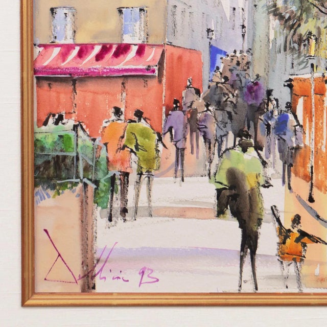 Contemporary 'Le Consulat, Montmartre, 1993', French School, Paris Cafe, Cathedral of Sacré-Cœur, Basilica For Sale - Image 3 of 10