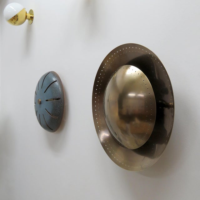 Gallery L7 Oculus™ Brass Wall Light by Gallery L7 For Sale - Image 4 of 10