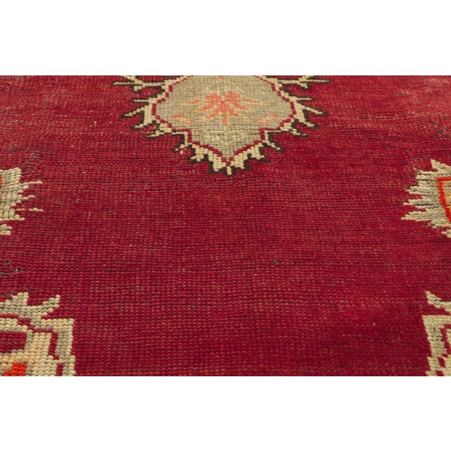 Mid 20th Century Mid 20th Century Vintage Turkish Oushak Rug, 04'10 X 08'03 For Sale - Image 5 of 10