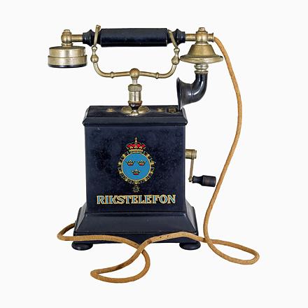 Early 20th Century Swedish Metal Telephone from Rikstelefon, 1900s For Sale - Image 9 of 9