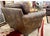 Brown Restoration Hardware Lancaster Classic Brown Leather Luxe Depth Club Chairs For Sale - Image 8 of 8