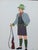 Vintage Austrian Male Folk Costumes Chromolithographs Porchoir Prints Collectible 1939 - Set of 3 For Sale - Image 4 of 7