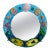 "Under the Sea" Glazed Ceramic Mirror by Florida Artist Rexx Fischer, Signed For Sale