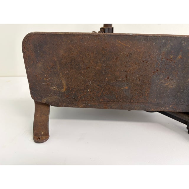 Antique Wooden & Cast Iron Miter Box – Adjustable Carpenter’s Tool For Sale - Image 17 of 17